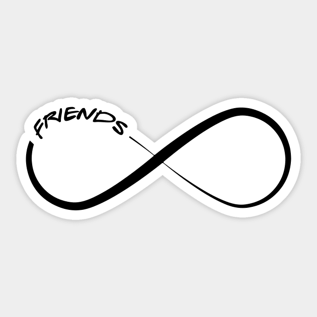 Friends Infinity Forever Cute Bff Sticker by Mellowdellow